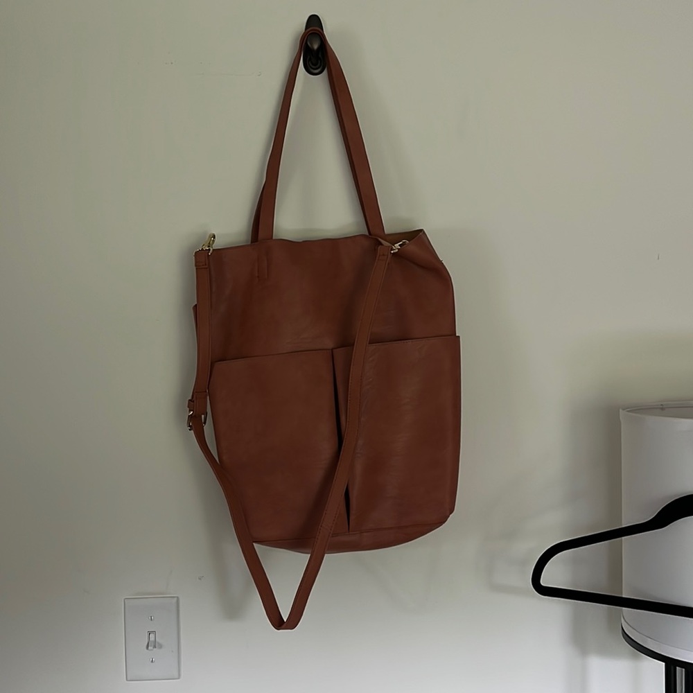 Pleather Tote Bag